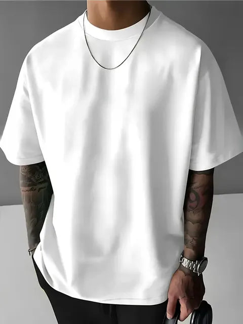 Мъжка ежедневна тениска с щампа NO RISK NO STORY