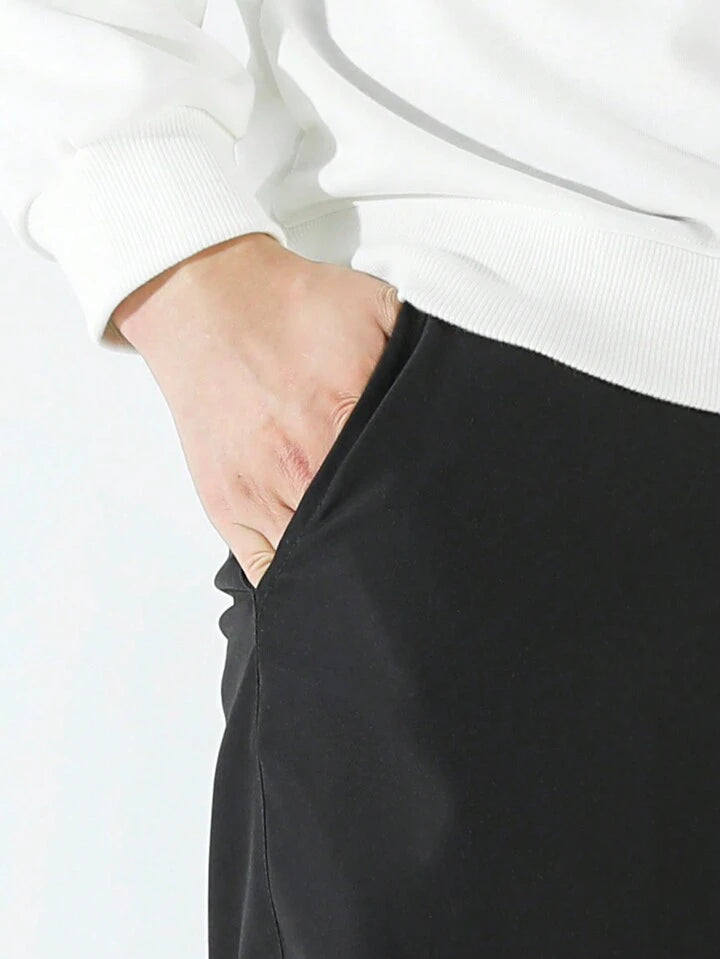 Мъжки Ежедневни Карго Панталони С Щампа И Странични Джобове