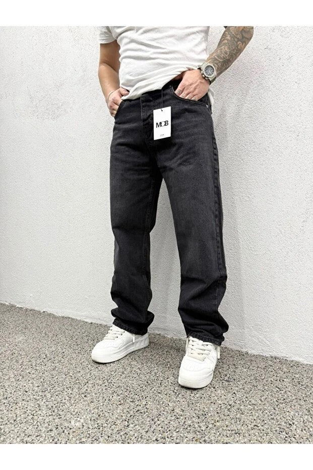 Mob Черни химически широки панталони