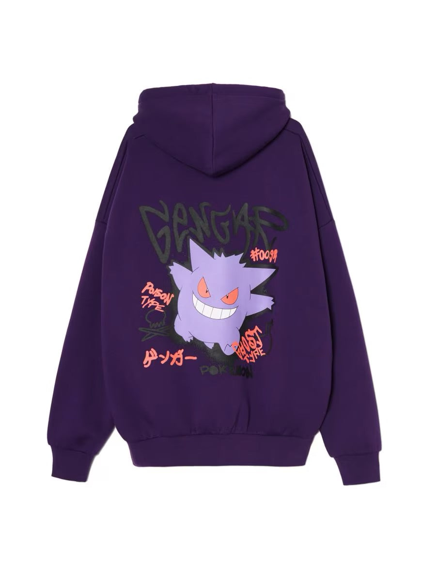 Суитшърт с качулка и принт Pokémon