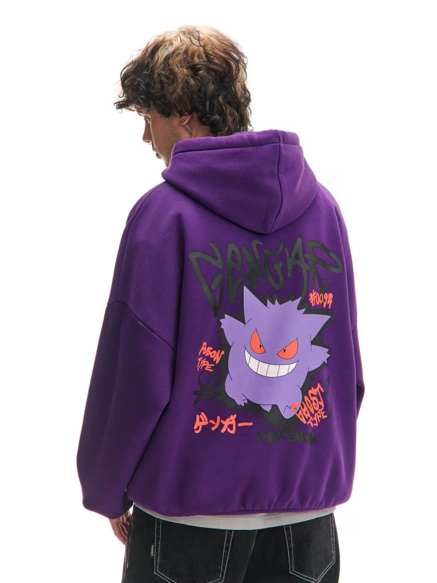 Суитшърт с качулка и принт Pokémon