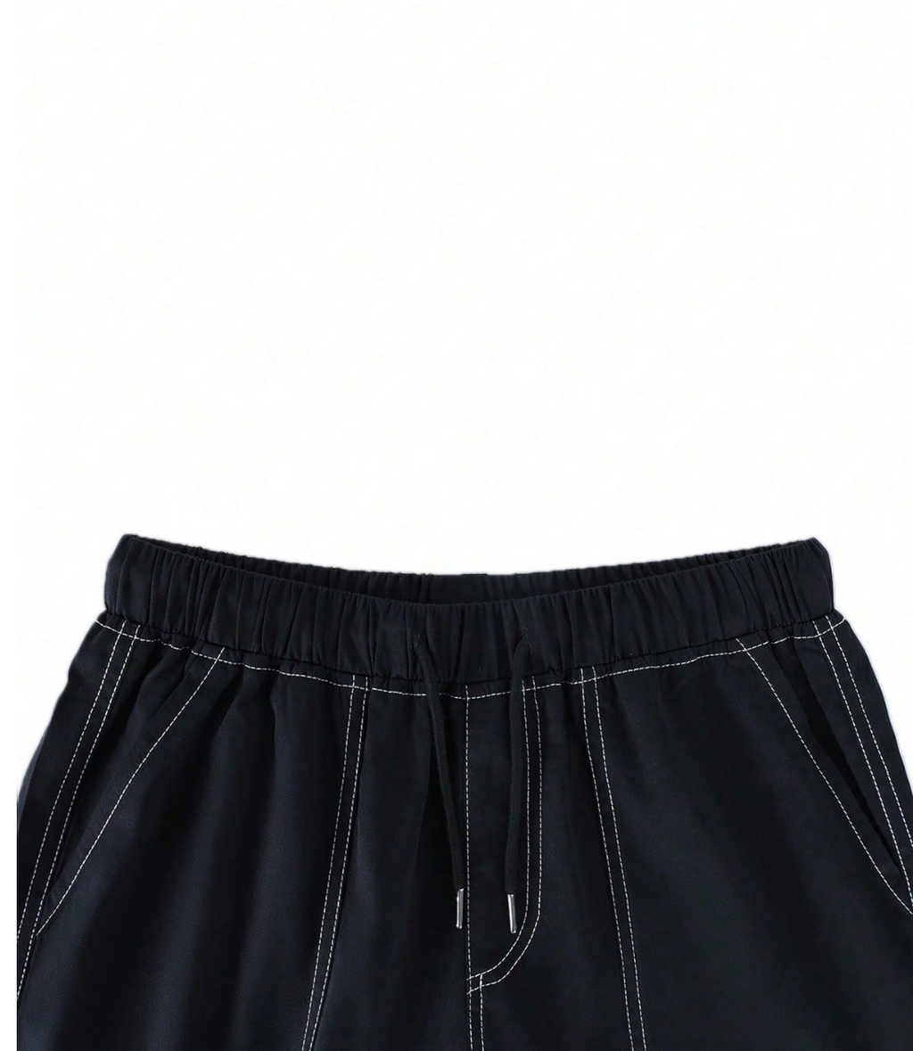 Мъжки едноцветни ежедневни карго панталони